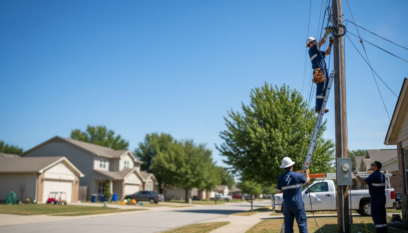 Residential electrician providing installation services in Bacliff, TX